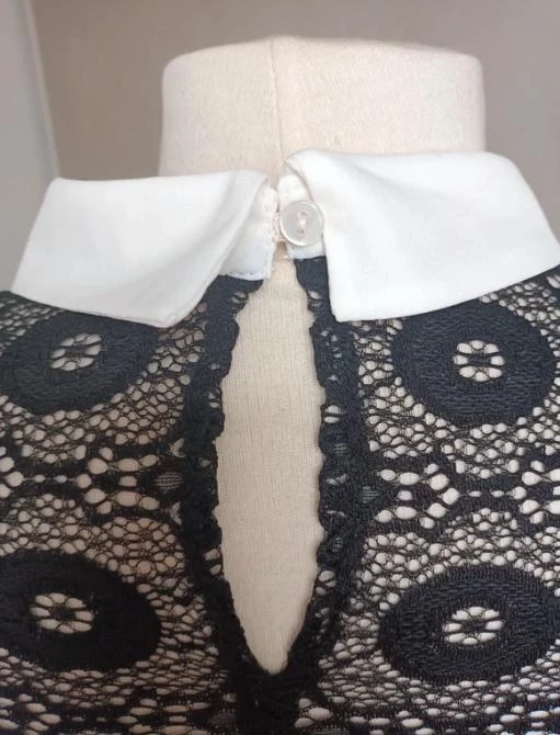 Morgan lace top with Claudine collar size XS/34 – photo 5
